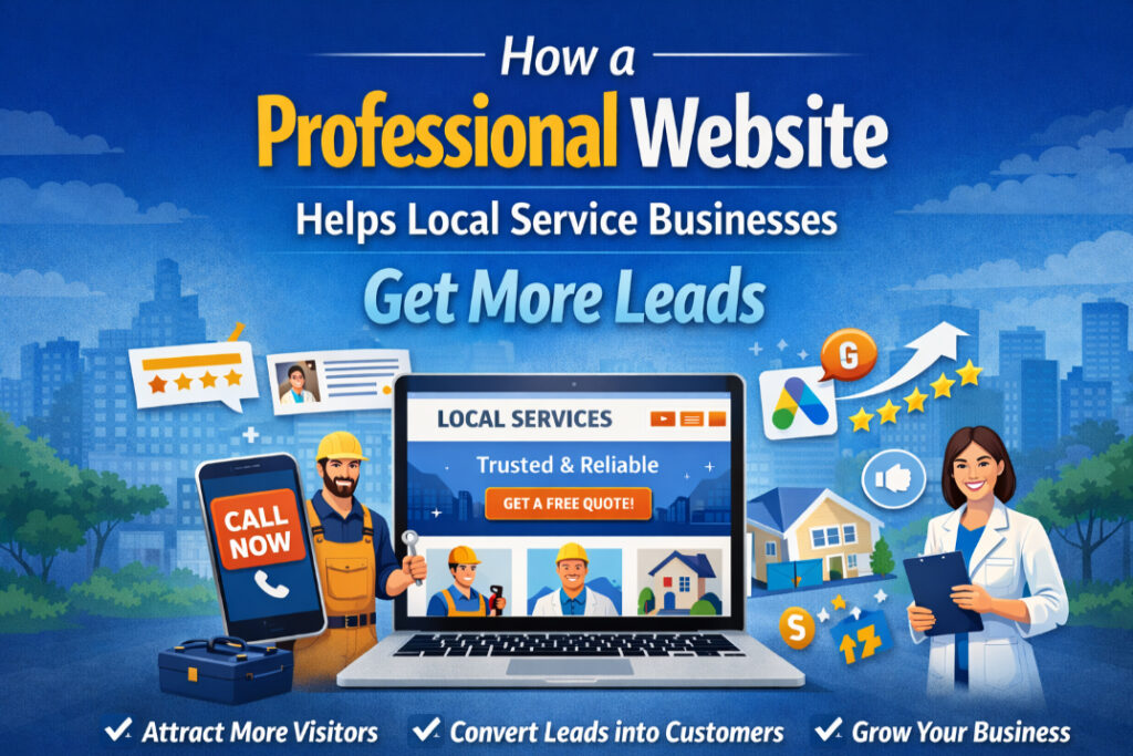 How a Professional Website Helps Local Service Businesses Get More Leads