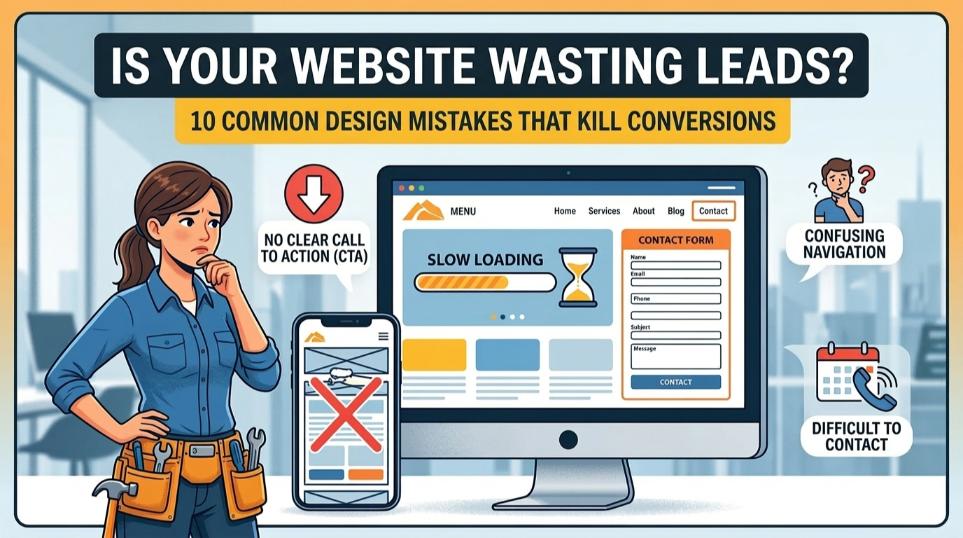 10 Website Design Mistakes That Cost Local Businesses New Customers