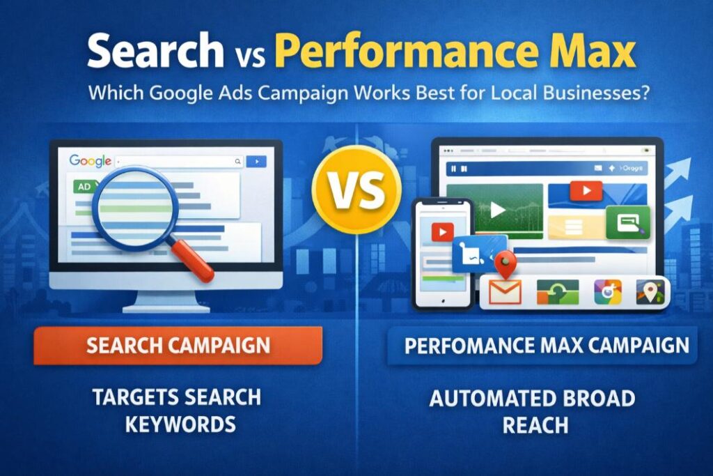 Search vs Performance Max Which Google Ads Campaign Works Best for Local Businesses