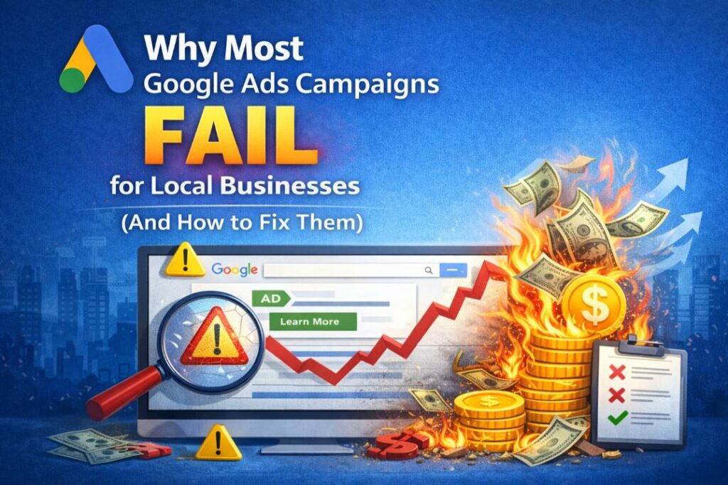 Why Most Google Ads Campaigns Fail for Local Businesses (And How to Fix Them)