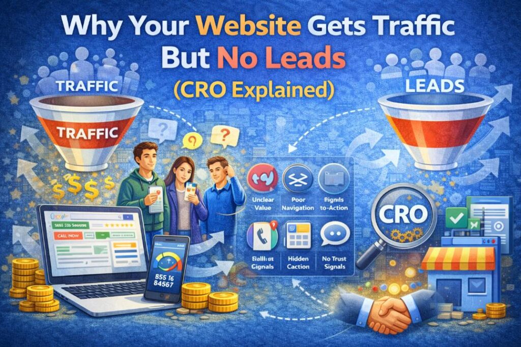 Why Your Website Gets Traffic But No Leads (CRO Explained)