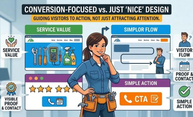 Why Local Businesses Need a Conversion Focused Website (Not Just a Nice Design)